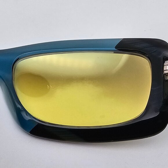 Etro Mod. SE 9760 51 Col. B46 Crystal Blue Horn Frame Yellow Lens Sunglasses - Picture 9 of 14